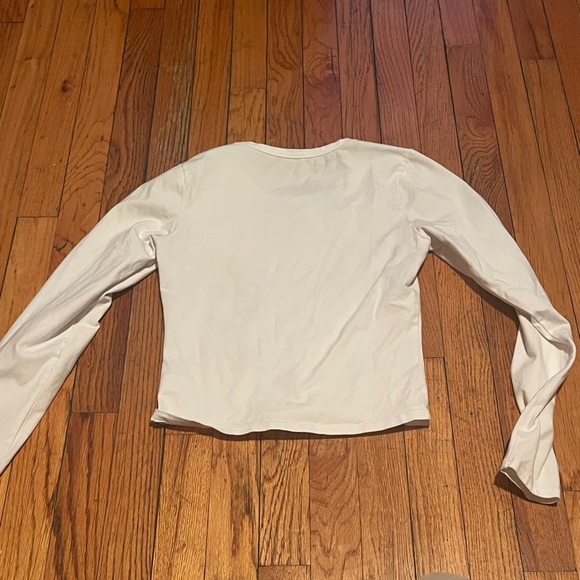 Aeropostale Long Sleeve Cowboy Boots Graphic Baby Tee - Picture 2 of 4